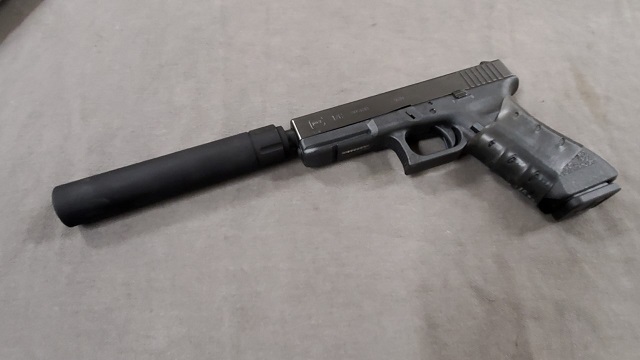 Fake Suppressor for .45 acp Standard .578x28