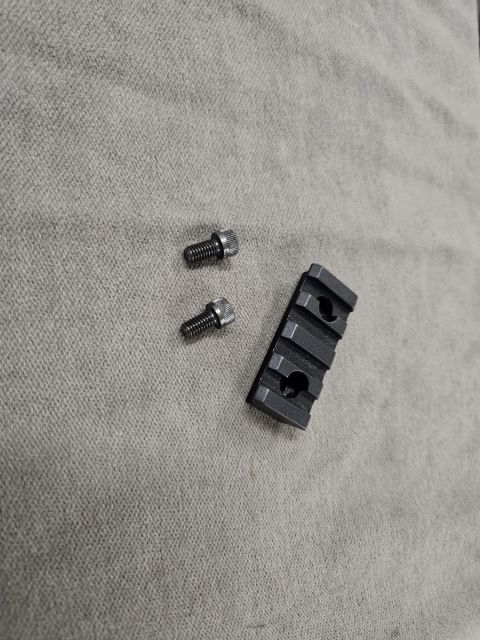 Rear Rail Adapter Mount for Hellpup with Threaded Rear Receiver