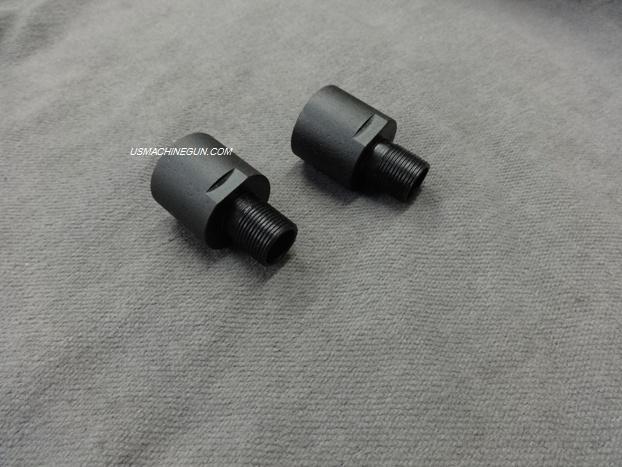 (2) 18X1 to 1/2x28 Thread adapters for 9mm CZ SCORPION
