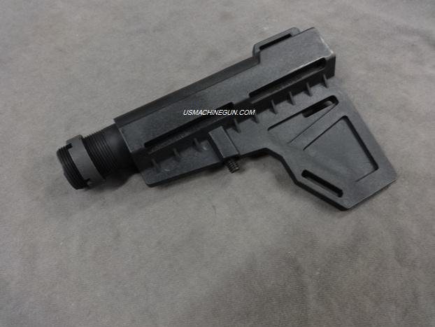 ATF Approved Blade Pistol Stabilizer (Black) with KAK Buffer Tube & Castle Nut