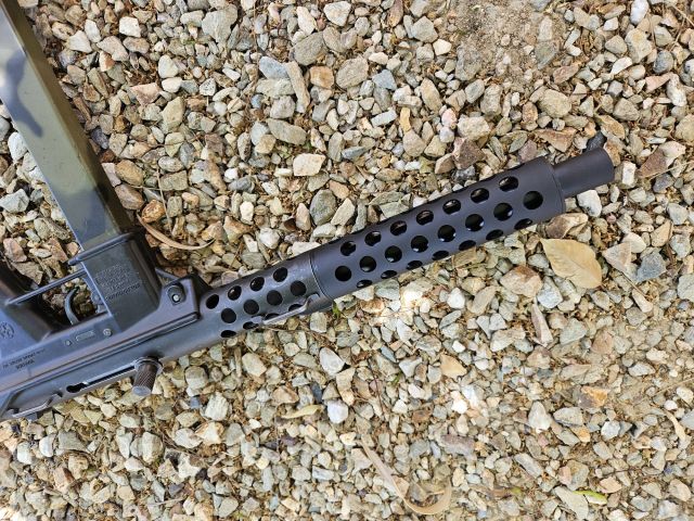 *Steel Vented OEM Barrel Extension for Tec 9/KG 99, Coated in Black Oxide