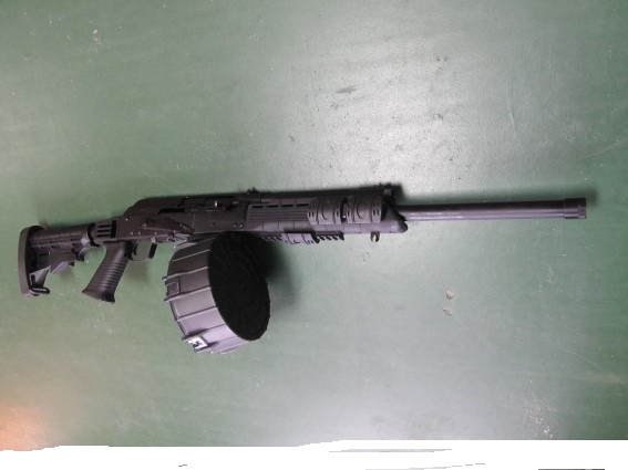 SAIGA 12 GAUGE IZHMASH CUSTOM AK47 SHOTGUN WITH DRUM