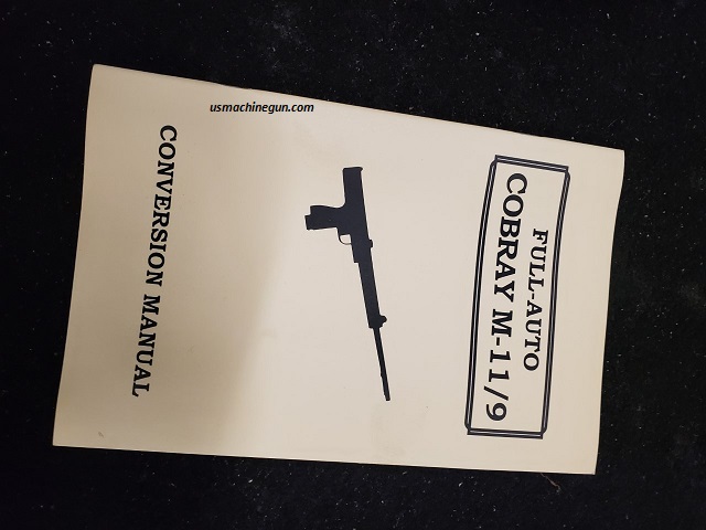 Cobray M-11/9 Educational Conversion Manual-FULL AUTO