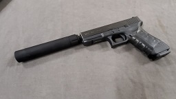 Fake Suppressor for .40 cal Pistol with 9/16x24